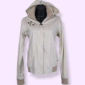 Element Beige Zip Utility Jacket